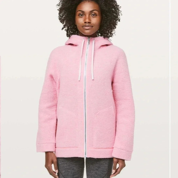 Lululemon So Sherpa Hooded Jacket Size 10 - Picture 2 of 14